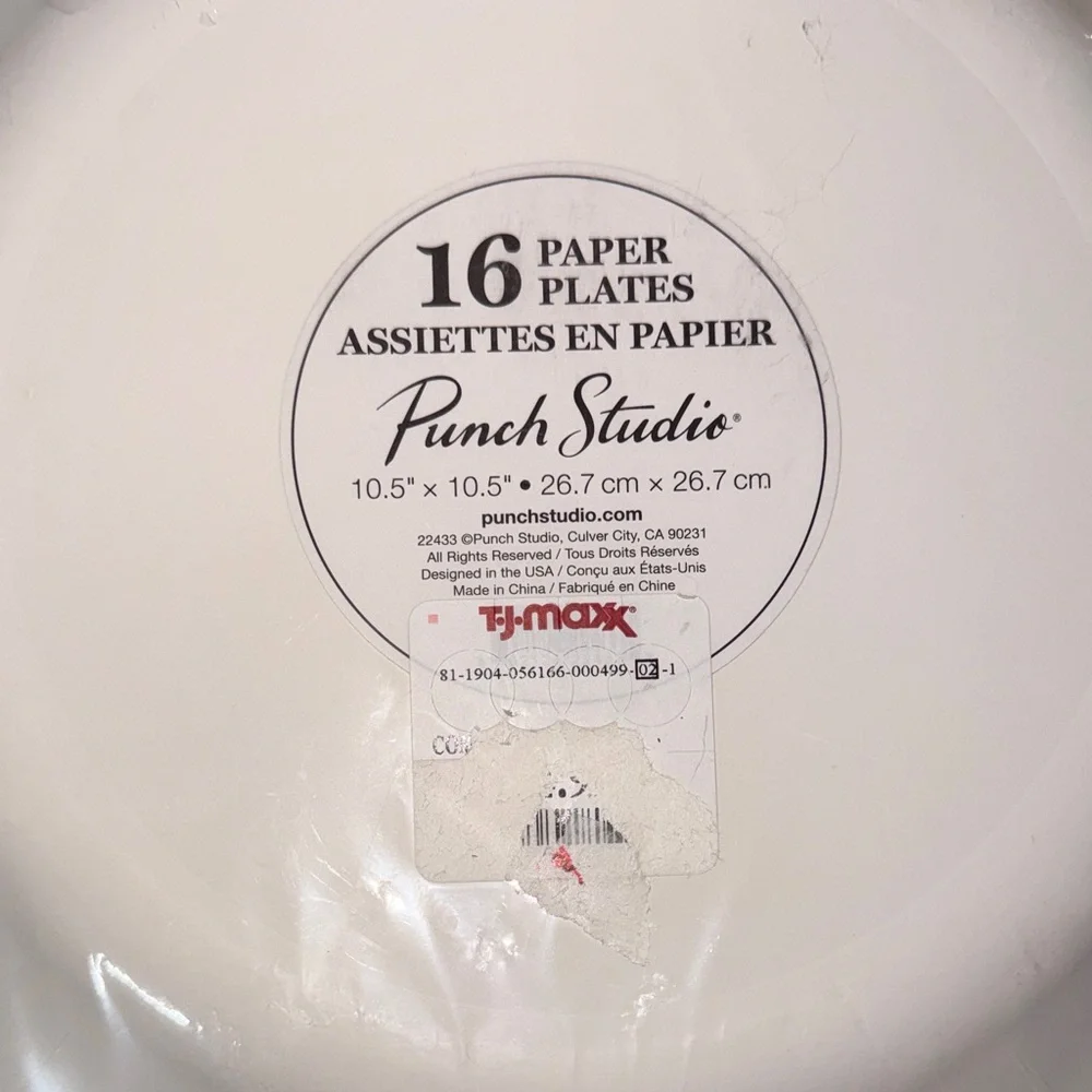 Easter Party Bundle 16 Plates, 32 Rae Dunn Guest Towels 40 Luncheon Napkins